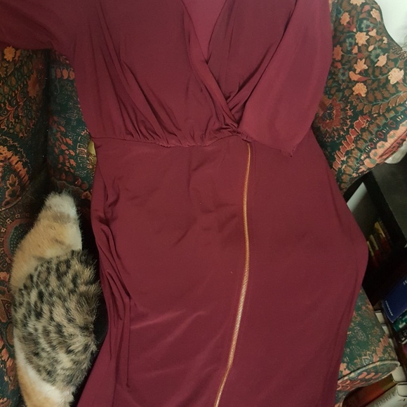 Pretty wine party dress. New with tags. - Picture 4 of 5